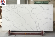 Lastra di pietra di quarzo artificiale in pietra ingegnerizzata di marmo bianco Calacatta