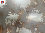 Materiale del controsoffitto della cucina in pietra di quarzo effetto marmo naturale anti penetrazione
