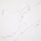 Pietra immacolata del quarzo di Carrara della lastra di 18MM con le vene nere gessose