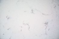 Pietra bianca lucidata per le cime di vanità, mattonelle 3000*1400mm del quarzo di Calacata della parete