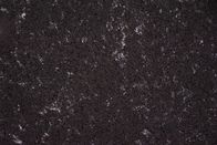 Taglio UV facile della macchia 25mm di Carrara della pietra artificiale nera leggera del quarzo