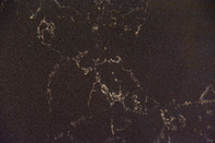 Colore artificiale di superficie solido del nero della pietra del quarzo del controsoffitto della cucina