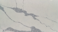 Lastra di pietra del quarzo di sguardo del marmo di Calacatta per la decorazione superiore della cucina