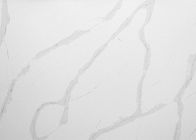 Pietra bianca lucidata artificiale del quarzo di 3200*1600MM Calacatta
