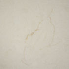Pietra beige cremosa 30MM igienica del quarzo di Carrara del quadrato per le cime della cucina
