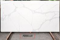 Lastra di pietra lucidata del quarzo bianco di Calacata per i piani di lavoro della cucina 3200*1600mm