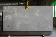 I piani di lavoro di marmo di Grey Quartz Stone Kitchen Island rivestono di pelle di superficie