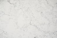 Controsoffitto di pietra della cucina del quarzo artificiale bianco di Carrara con l'antivegetativo