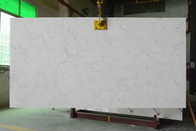 Controsoffitto di pietra della cucina del quarzo artificiale bianco di Carrara con l'antivegetativo
