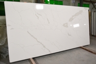 Controsoffitti di superficie solidi della cucina di spessore della pietra bianca 25mm del quarzo di Calacatta