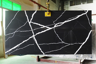 Anti lastre nera bianca sbiadita 600 x 300mm della pietra del quarzo di Calacatta per il davanzale della finestra
