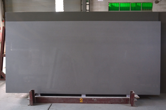 Grey Artificial Quartz Stone Slab puro 25,5&quot; X96» per il controsoffitto della cucina